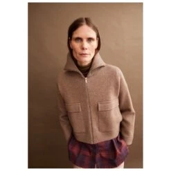 Armedangels Women's Joaniaas - Wolljacke -Outdoor-Ausrüstung armedangels womens joaniaas wolljacke detail 6