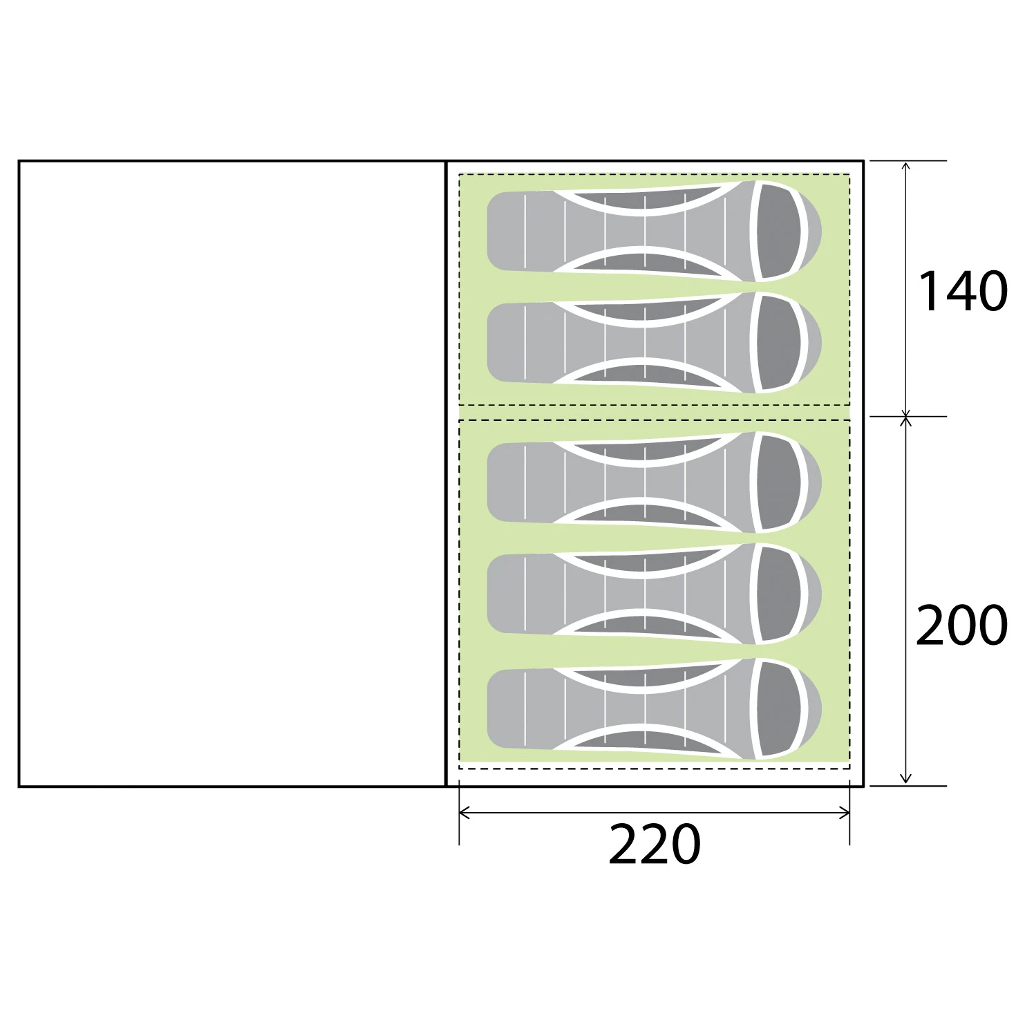 Brunner Kalynda 5 - Gruppenzelt 5 Brunner Kalynda 5 - Gruppenzelt – Bild 5