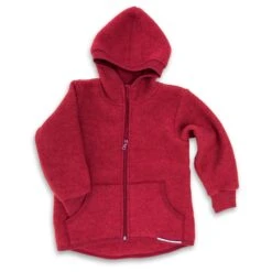 Engel Kinder Kapuzenjacke Wollfleece - Wolljacke