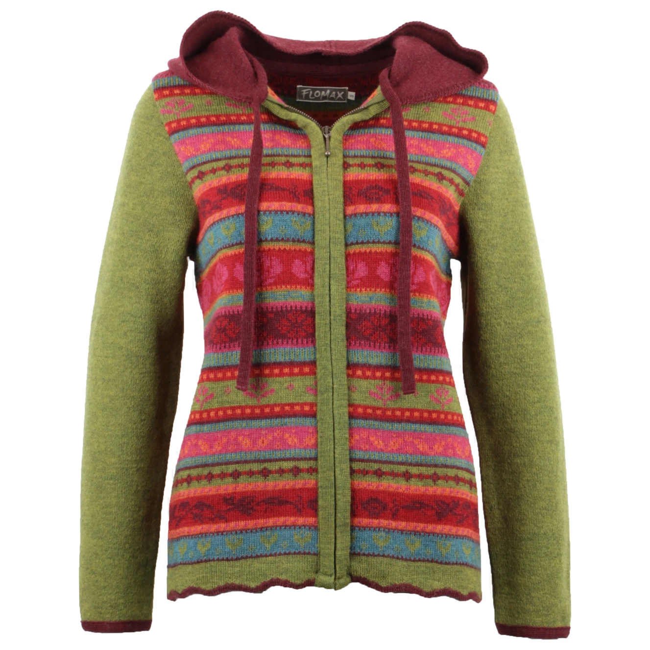 Women's Kapuzen Jacke Jolanda - Wolljacke 1 Women's Kapuzen Jacke Jolanda - Wolljacke