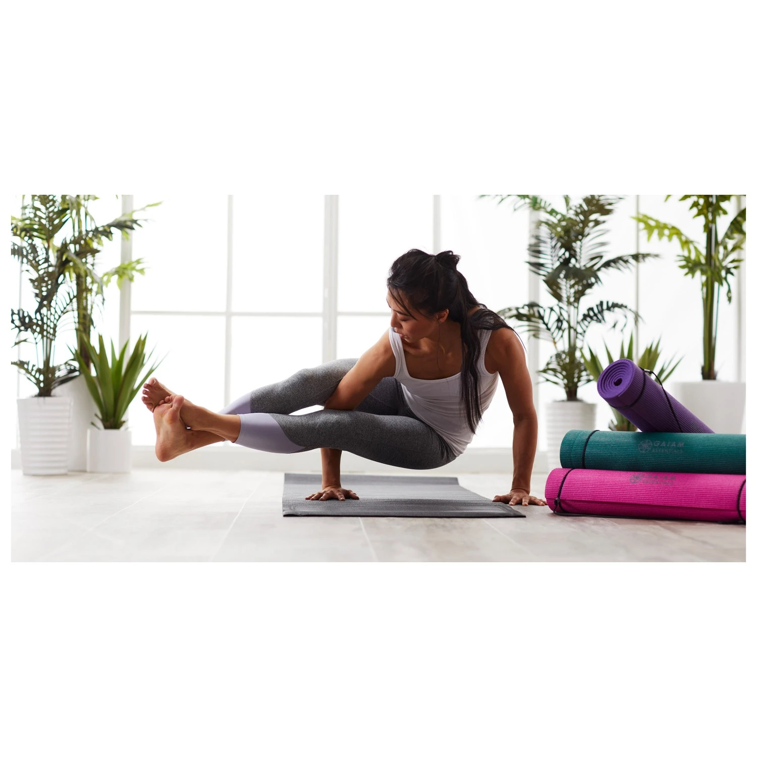 Gaiam Yoga Mat 6 Mm Solid - Yogamatte 2 Gaiam Yoga Mat 6 Mm Solid - Yogamatte – Bild 2