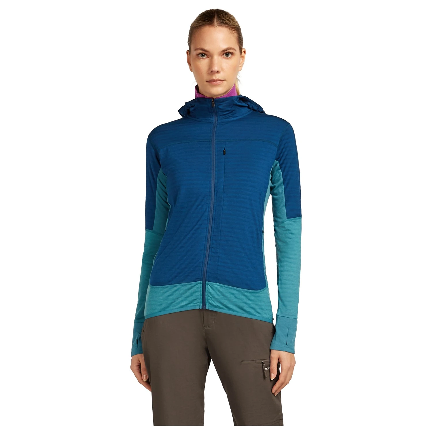 Icebreaker Women's Merino Blend 300 Realfleece Descender - Merinojacke 2 Icebreaker Women's Merino Blend 300 Realfleece Descender - Merinojacke – Bild 2