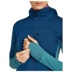 Icebreaker Women's Merino Blend 300 Realfleece Descender - Merinojacke 18 Icebreaker Women's Merino Blend 300 Realfleece Descender - Merinojacke -Outdoor-Ausrüstung icebreaker womens merino blend 300 realfleece descender merinojacke detail 7