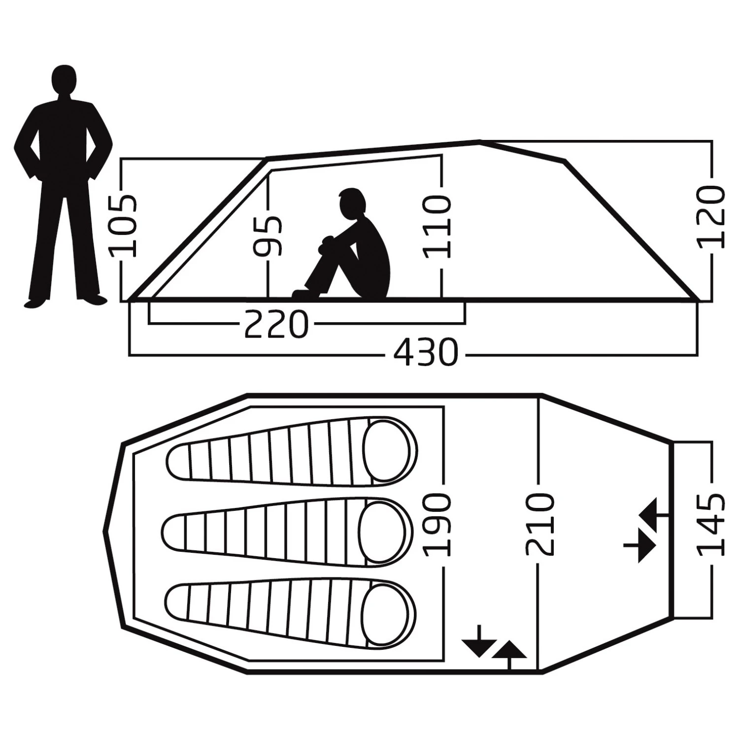 Nordisk Oppland 3 SI (2.0) Tent - 3-Personen Zelt 2 Nordisk Oppland 3 SI (2.0) Tent - 3-Personen Zelt – Bild 2