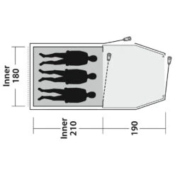 Outwell Earth 3 Plus - 3-Personen Zelt 17 Outwell Earth 3 Plus - 3-Personen Zelt -Outdoor-Ausrüstung outwell earth 3 plus 3 personen zelt detail 7