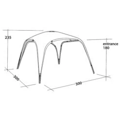 Outwell Event Lounge M Side Wall With Zipper Set - Pavillon -Outdoor-Ausrüstung outwell event lounge m side wall with zipper set pavillon detail 3