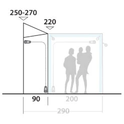 Outwell Tall Connection Parkville 200SA - Zelterweiterung 21 Outwell Tall Connection Parkville 200SA - Zelterweiterung -Outdoor-Ausrüstung outwell tall connection parkville 200sa zelterweiterung detail 10