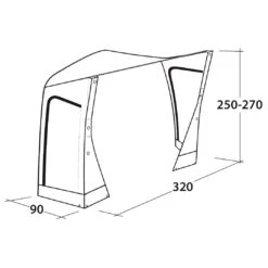 Outwell Tall Connection Parkville 200SA - Zelterweiterung 20 Outwell Tall Connection Parkville 200SA - Zelterweiterung -Outdoor-Ausrüstung outwell tall connection parkville 200sa zelterweiterung detail 9