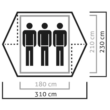 SALEWA Denali III Tent - 3-Personen Zelt 3 SALEWA Denali III Tent - 3-Personen Zelt – Bild 3