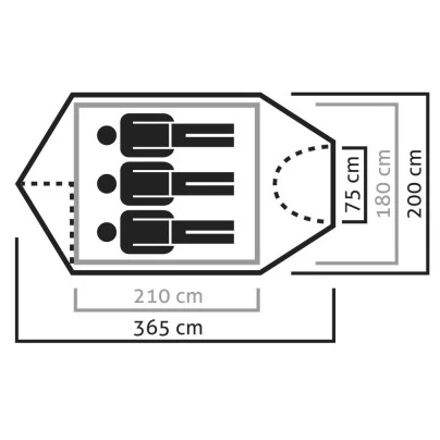 SALEWA Sierra Leone III Tent - 3-Personen Zelt 5 SALEWA Sierra Leone III Tent - 3-Personen Zelt – Bild 5