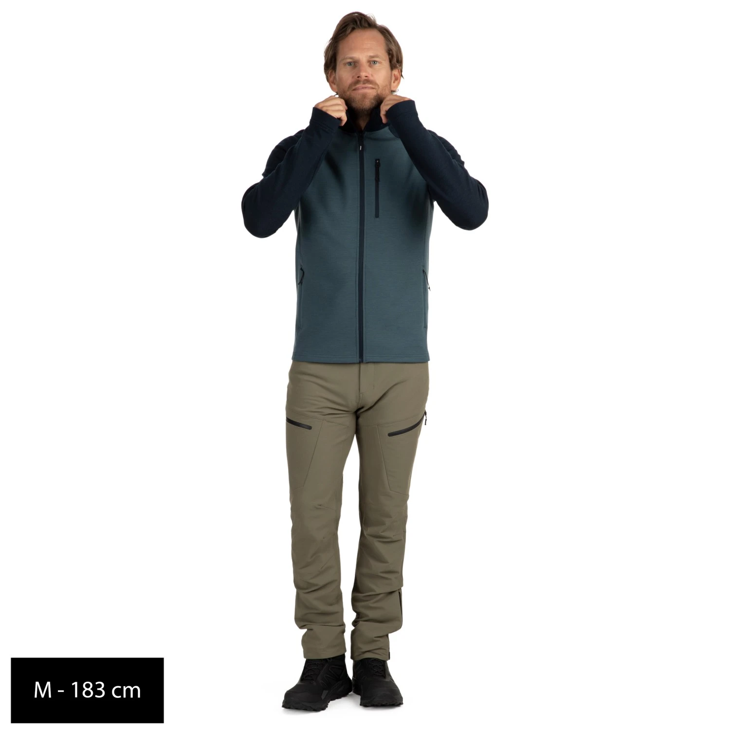 Stoic MerinoFleece335 KuolpaSt. Zip Hoody - Fleecejacke 7 Stoic MerinoFleece335 KuolpaSt. Zip Hoody - Fleecejacke – Bild 7