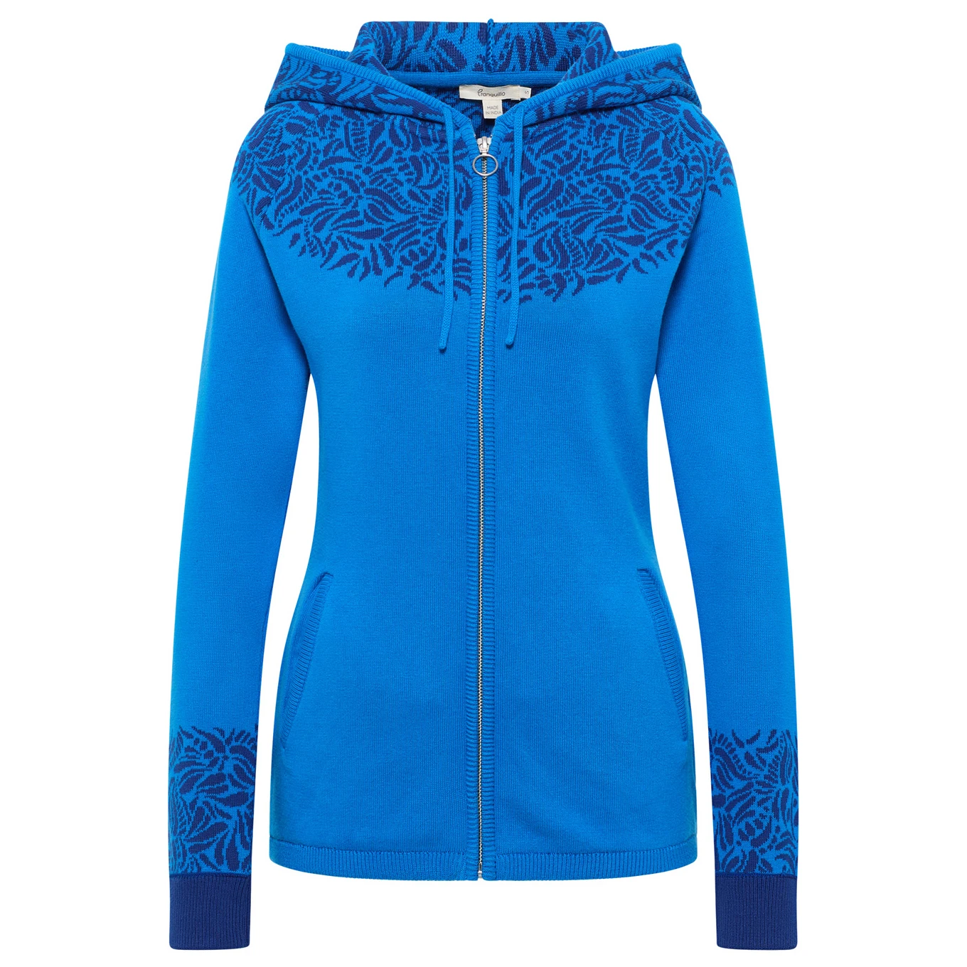 Women's Jaquard-Strickjacke - Freizeitjacke 1 Women's Jaquard-Strickjacke - Freizeitjacke