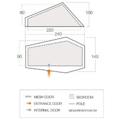 Vango F10 Hydrogen Air - 1-Personen Zelt 5 Vango F10 Hydrogen Air - 1-Personen Zelt -Outdoor-Ausrüstung vango f10 hydrogen air 1 personen zelt detail 3