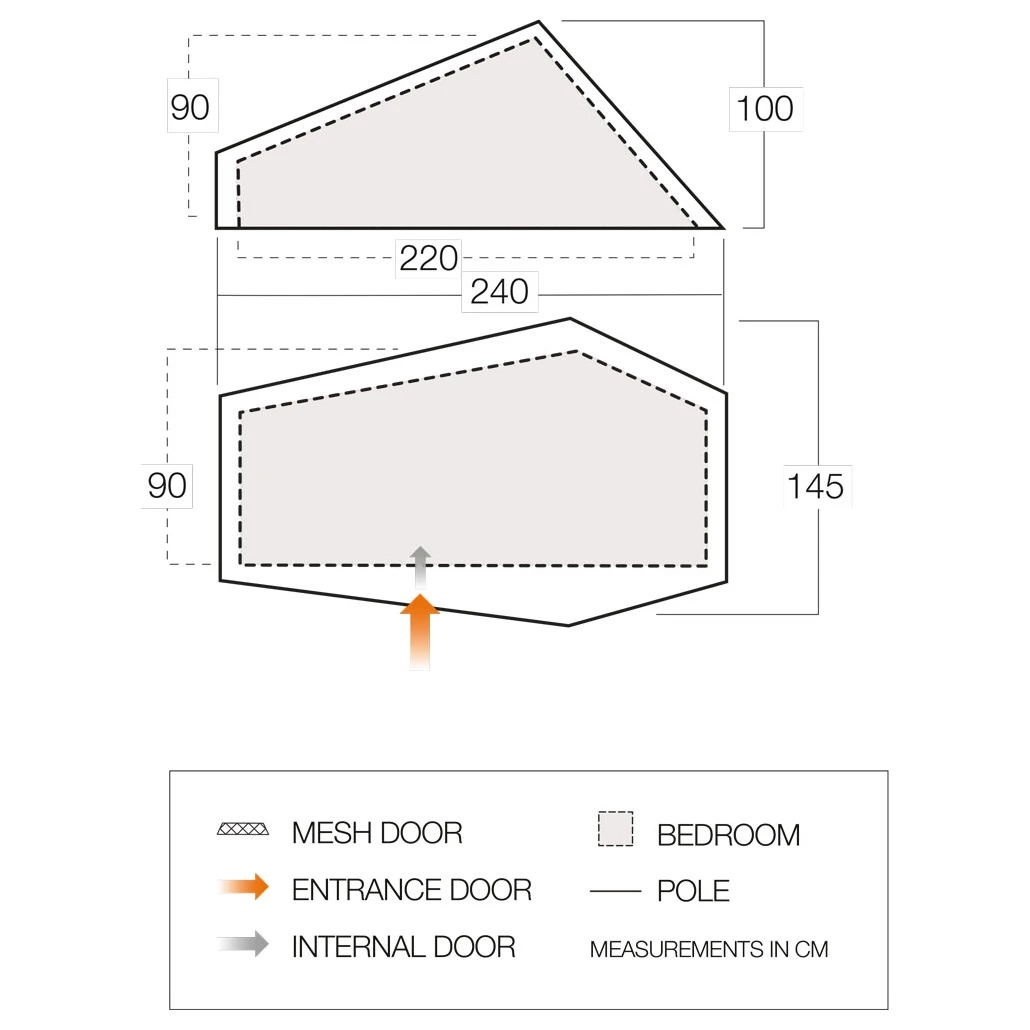 Vango F10 Hydrogen Air - 1-Personen Zelt 3 Vango F10 Hydrogen Air - 1-Personen Zelt – Bild 3
