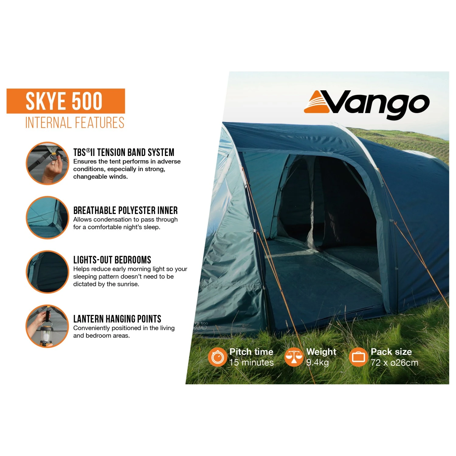 Vango Skye 500 - Gruppenzelt 5 Vango Skye 500 - Gruppenzelt – Bild 5