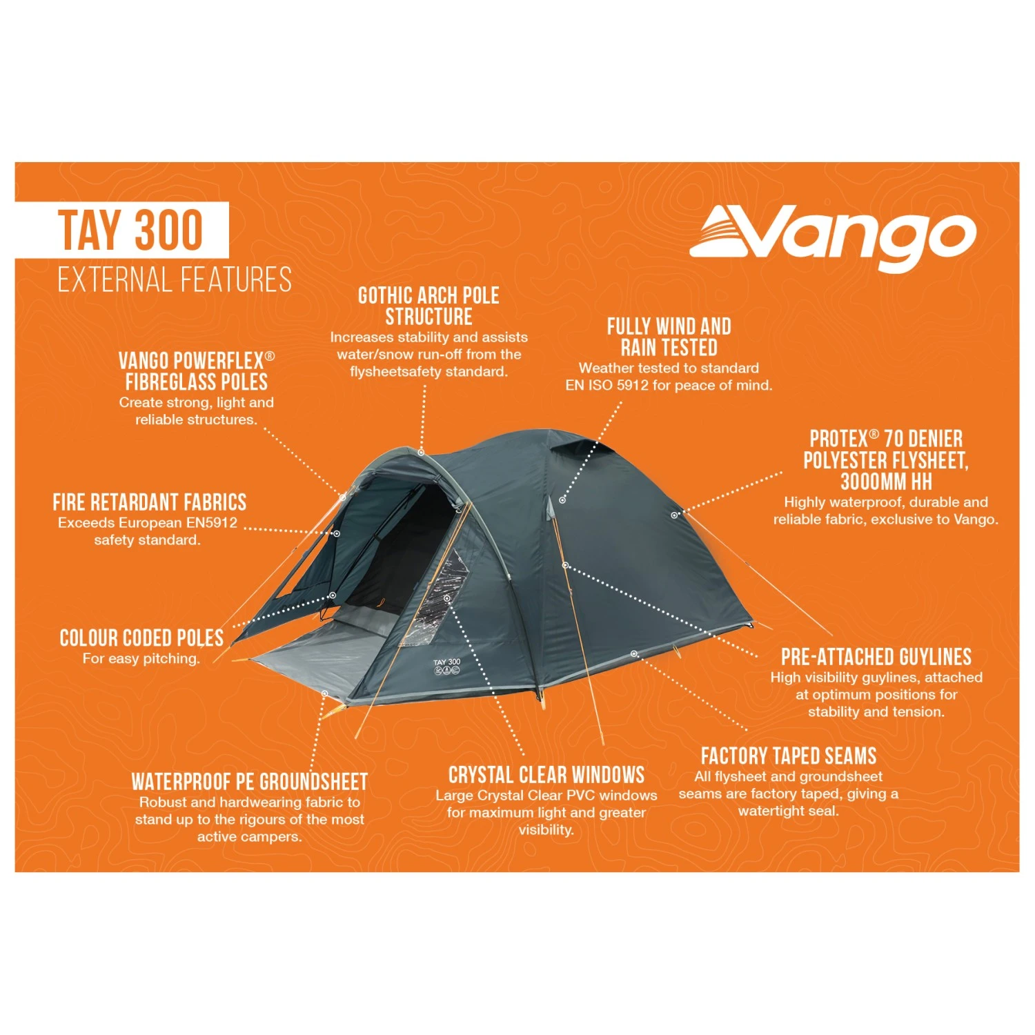 Vango Tay 300 - 3-Personen Zelt 8 Vango Tay 300 - 3-Personen Zelt – Bild 8