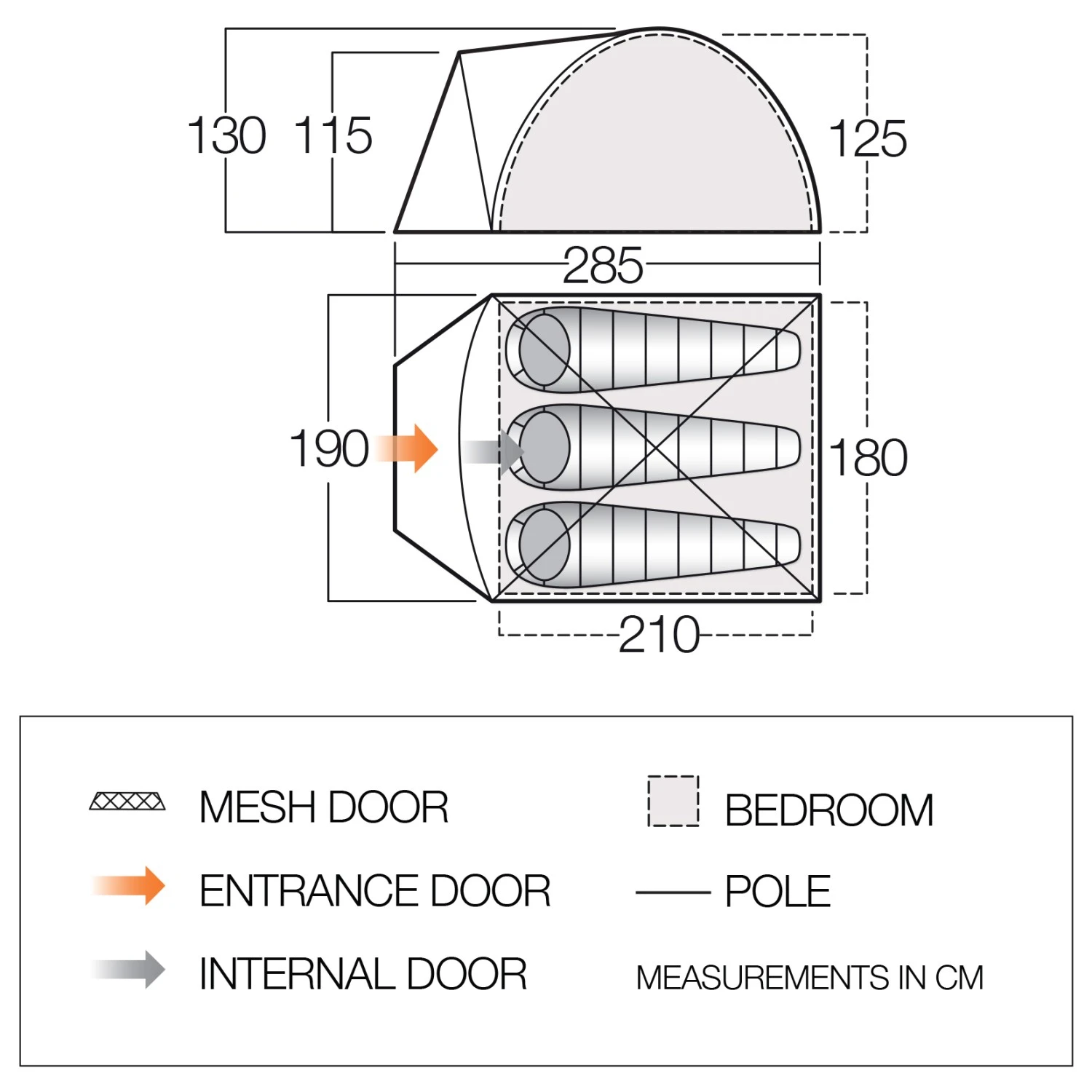 Vango Tay 300 - 3-Personen Zelt 9 Vango Tay 300 - 3-Personen Zelt – Bild 9