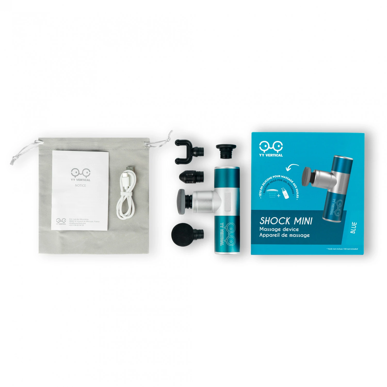 YY Vertical Shock Mini - Massagepistole 3 YY Vertical Shock Mini - Massagepistole – Bild 3